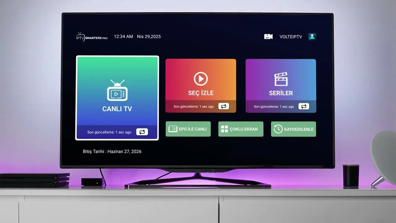IPTV Smarters Pro App Interface